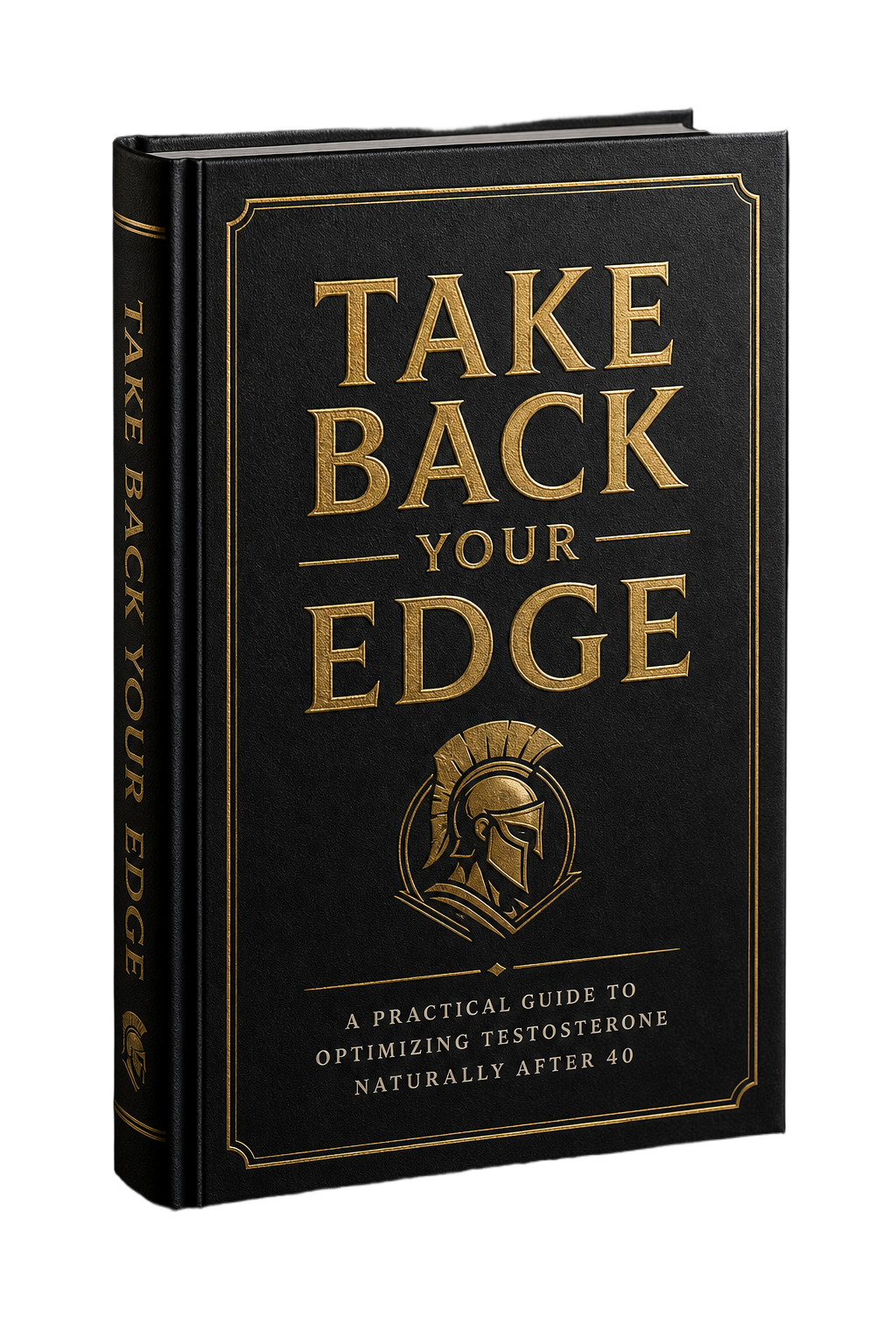 Take Back Your Edge ebook cover with gold foil typography